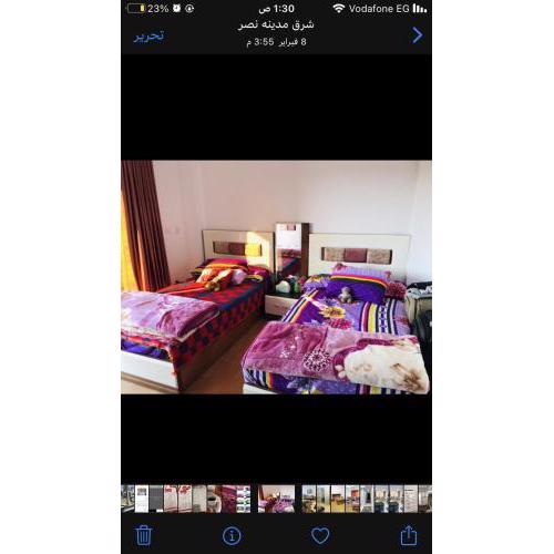 شقة مفروش - القرنفل -بجوار السوق الشرقي الرحاب