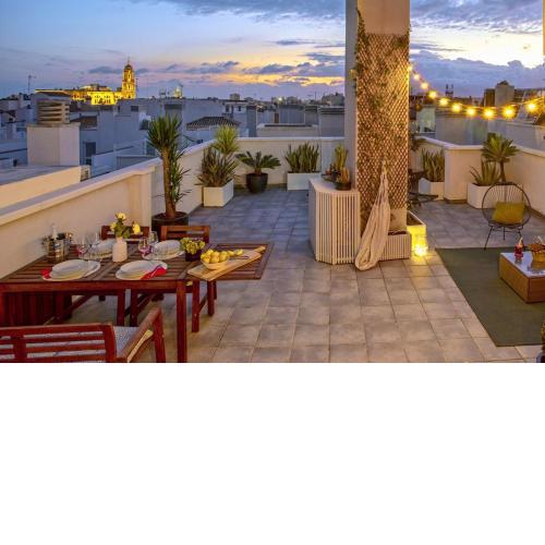-MalagaSunApts- Attic DoubleTerrace Parking&Pool