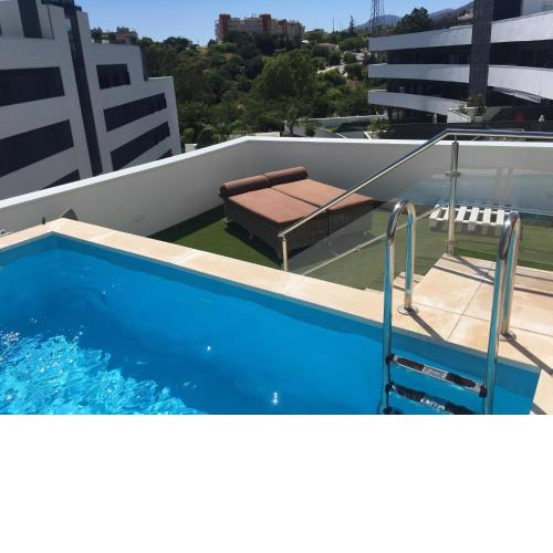 2 bedroom 2 bathroom flat with private pool on huge terrace Also large community pool with children pool and garage
