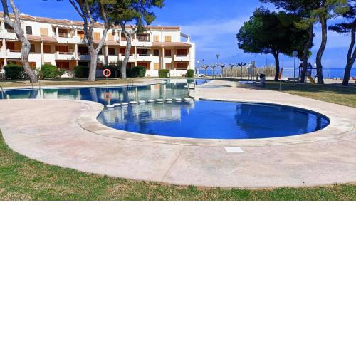 2 bedrooms appartement at Alcanar 100 m away from the beach with shared pool furnished terrace and wifi