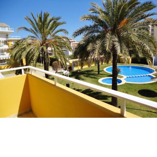 2 bedrooms appartement at Denia 500 m away from the beach with shared pool enclosed garden and wifi