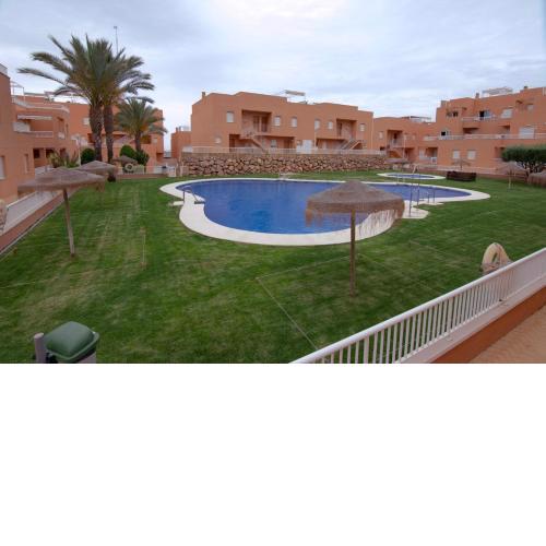 2 bedrooms appartement at Mojacar 200 m away from the beach with sea view shared pool and enclosed garden