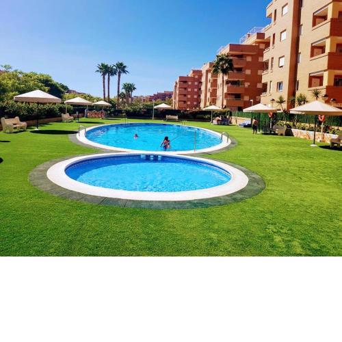 2 bedrooms appartement at Oropesa 500 m away from the beach with shared pool jacuzzi and furnished terrace