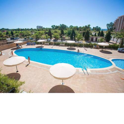 2 bedrooms appartement at Orpesa 200 m away from the beach with sea view shared pool and enclosed garden