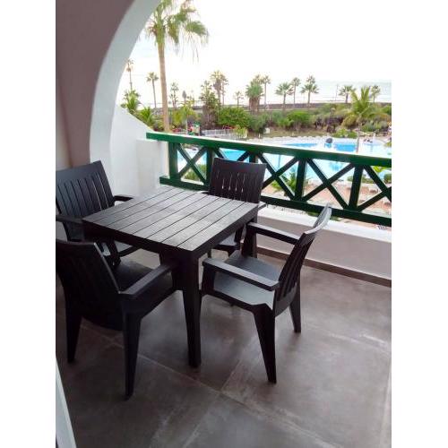 2 bedrooms appartement at Playa de la Americas 300 m away from the beach with sea view shared pool and furnished terracea
