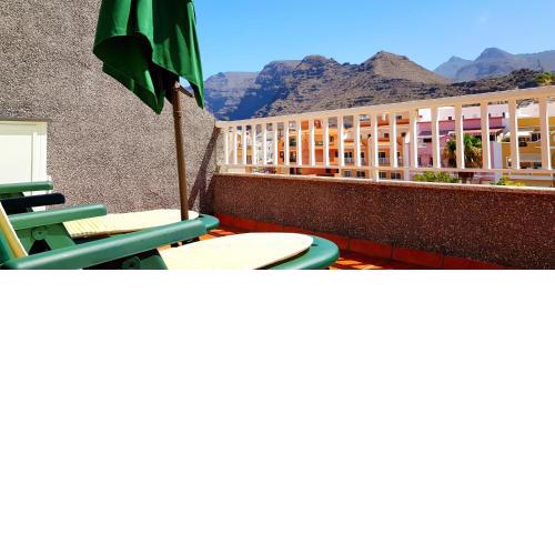 2 bedrooms appartement with furnished terrace and wifi at Santiago del Teide 1 km away from the beach