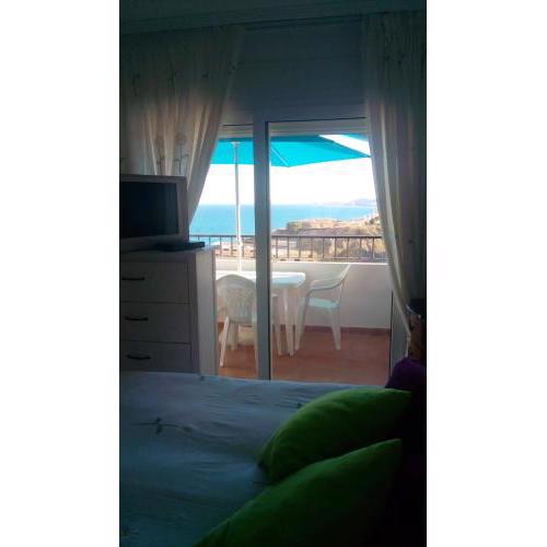 2 bedrooms appartement with sea view terrace and wifi at Benalmadena