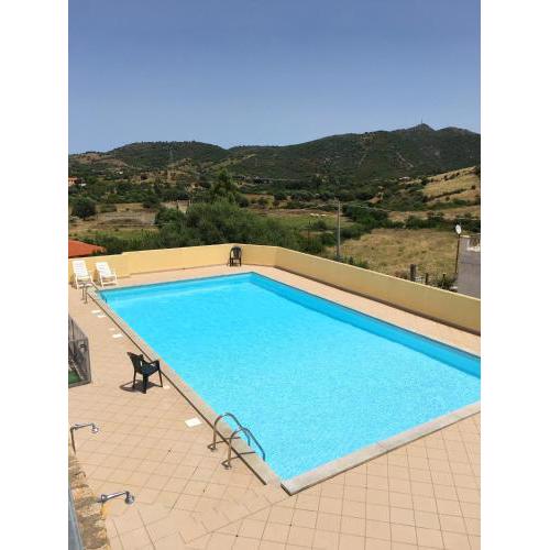 2 bedrooms appartement with shared pool and furnished balcony at Franculacciu 5 km away from the beach