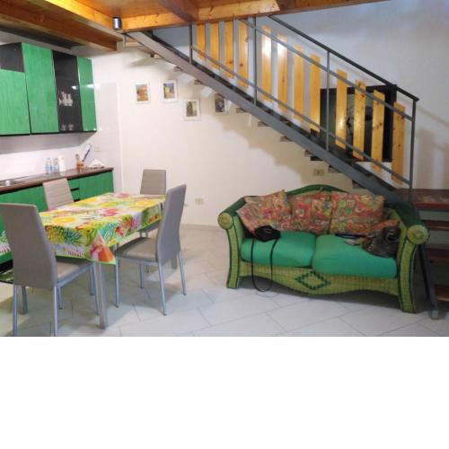 2 bedrooms house with furnished terrace and wifi at Pompei 8 km away from the beach