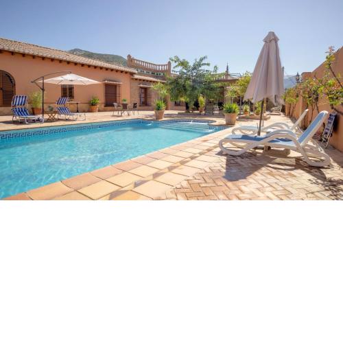 2 bedrooms villa with private pool furnished terrace and wifi at Padul