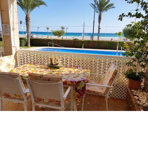 3 bedrooms appartement at San Joan d'Alacant 50 m away from the beach with sea view shared pool and furnished garden