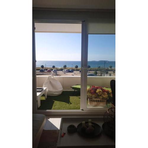 3 bedrooms appartement with sea view furnished terrace and wifi at Nigran