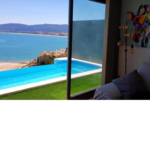 3 bedrooms villa at Faro de Cullera 500 m away from the beach with sea view private pool and enclosed garden