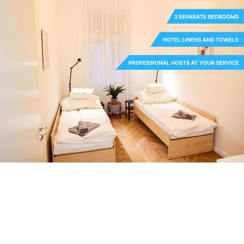 3 separate bedroom apartment for 6 people 5 BEDS, 2 BTHR AC FAST WIFI at the Parliament