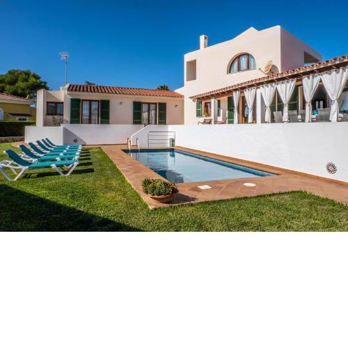4 bedrooms villa at Ciutadella de Menorca 300 m away from the beach with private pool enclosed garden and wifi