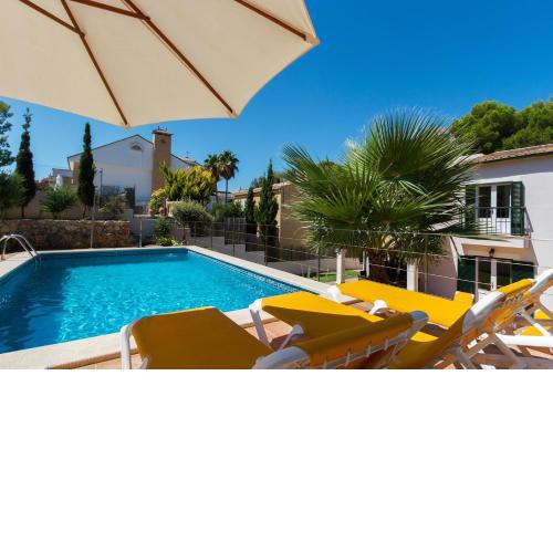 4 bedrooms villa at Pollensa 100 m away from the beach with sea view private pool and enclosed garden