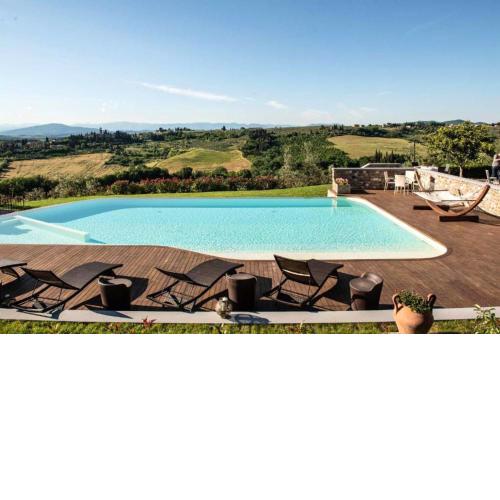 5 bedrooms villa with private pool enclosed garden and wifi at Montespertoli