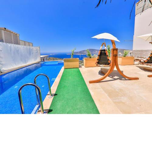 5 bedrooms villa with sea view private pool and jacuzzi at Kas 3 km away from the beach