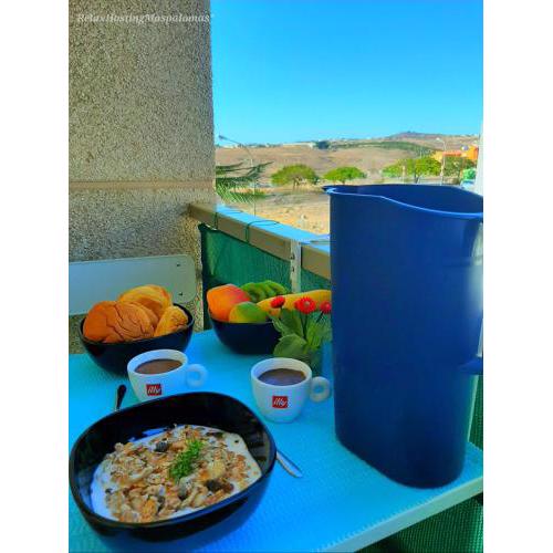 5 minutes close by Playa del Inglés-2BR aptm with Atlantic view & private terrace for 2 persons