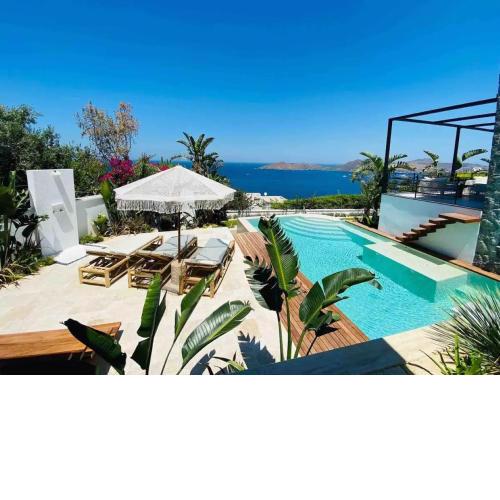 6 Bedroom Luxury Mansion in Yalikavak with Stunning Sea View Spacious Garden