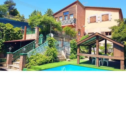 6 bedrooms villa with private pool enclosed garden and wifi at La Puebla de Castro
