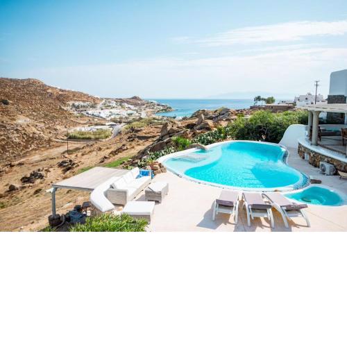 7 bedrooms villa at Platis Gialos 800 m away from the beach with sea view private pool and enclosed garden