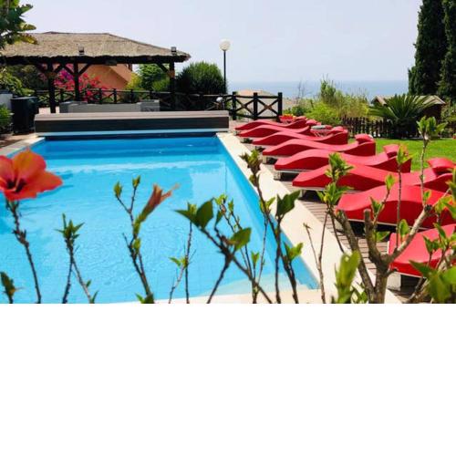 7 bedrooms villa with sea view private pool and enclosed garden at Benalmadena 3 km away from the beach