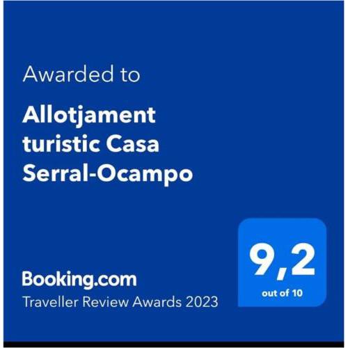 Allotjament turistic Casa Serral-Ocampo
