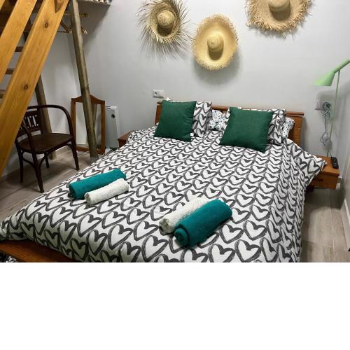 Alzira bonita Habitación verde con baño privado