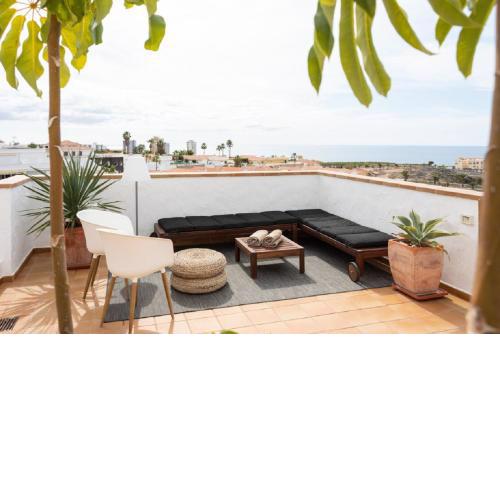 Amazing terrace with gorgeous sunset view