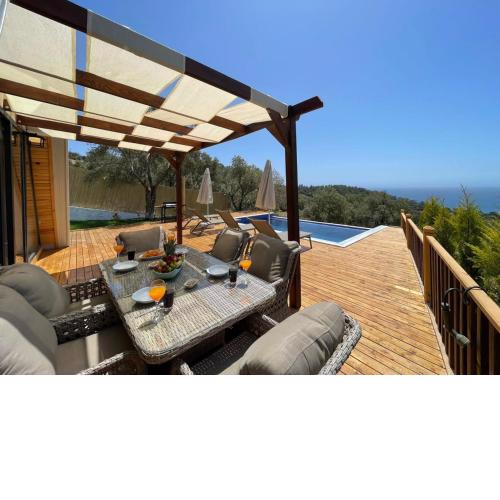 Amazing Villa with Sea View and Private Pool Surrounded by Nature in Kas