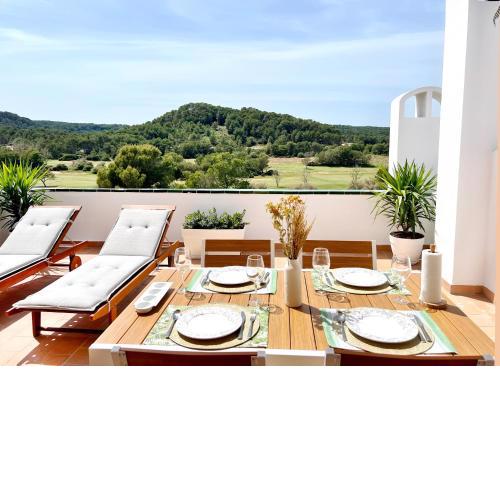 Apartamento Atardecer en Menorca Son Parc Vista al campo de golf