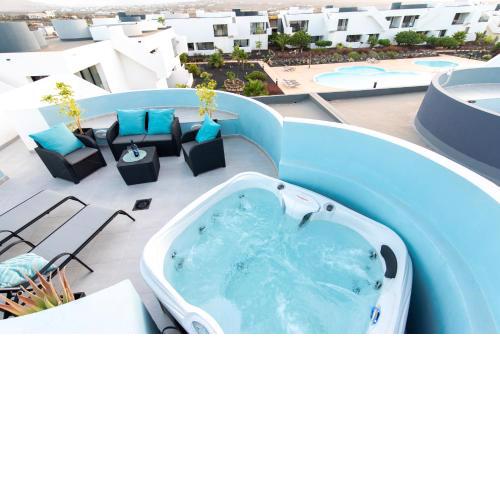 APARTAMENTO AZUL Vv -FUERTEVENTURA SITE- JACUZZI, AIRE ACONDICIONADO, Solárium , Terraza vistas panorámicas, diseño , Luxury, FUERTEVENTURA SITE