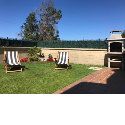 apartamento con jardín privado y barbacoa a 5 min playas santander