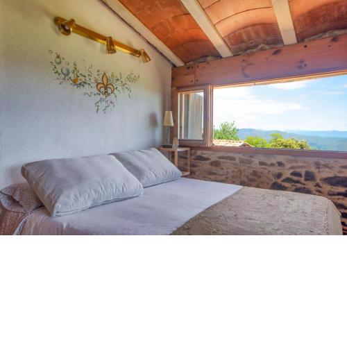Apartamento duplex rural con chimenea y vistas panorámicas desde la cama