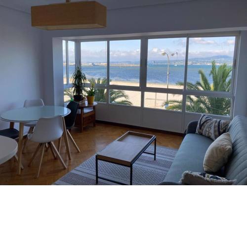 Apartamento en Sada en primera línea de playa