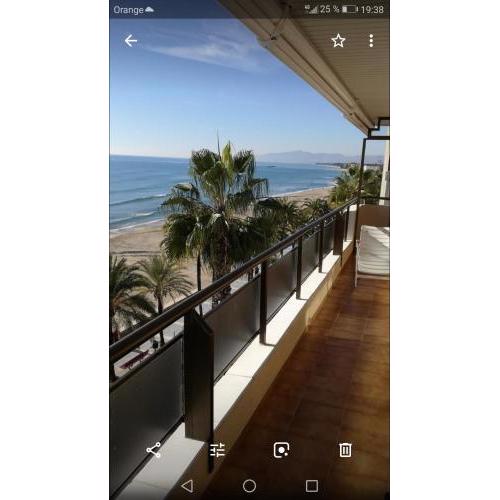 Apartamento para 8 sobre el mar