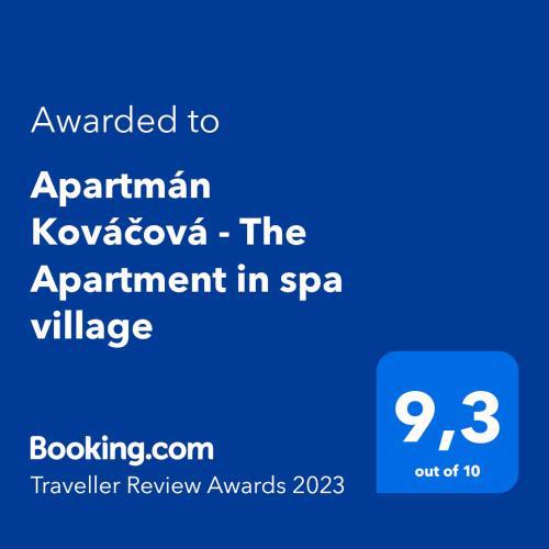 Apartmán Kováčová - The Apartment in spa village