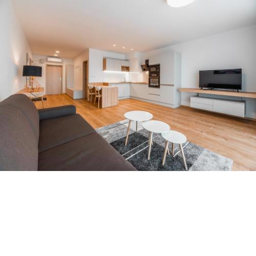Apartmány pri vstupe do Aquaparku