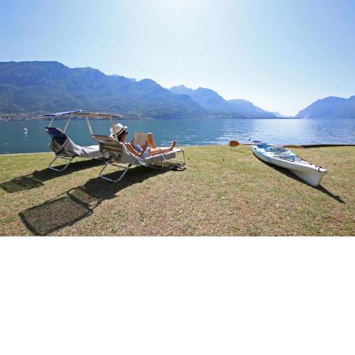 Apartment A lago, private beach and parking