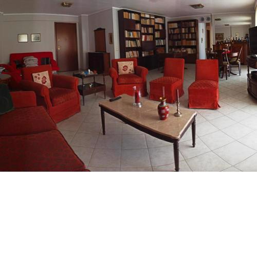 Apartment with many books