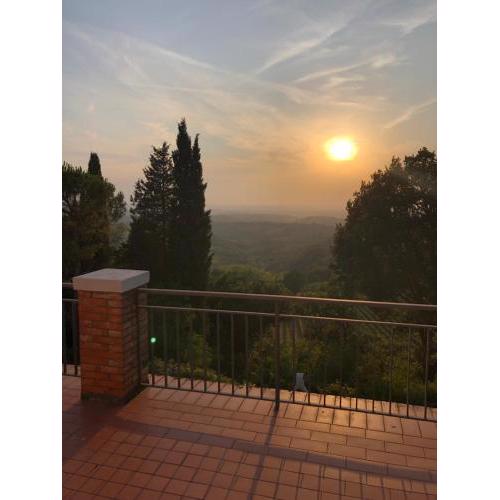 Appartamento con vista sulle colline Toscane