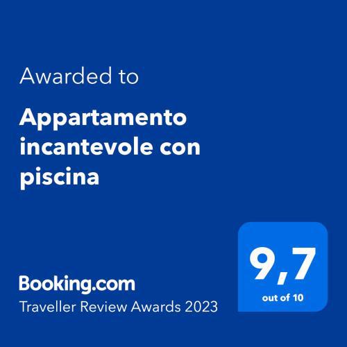 Appartamento incantevole con piscina