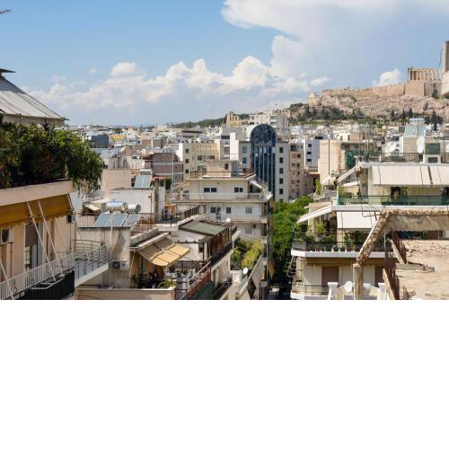 Athen's Balcony view of the Acropolis next metro Fix