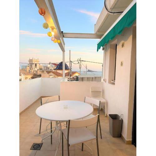 Ático con vistas en el casco antiguo de Benidorm