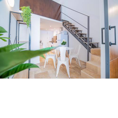 Atico Duplex 1 con Barbacoa y Terraza en Barri Port Maritim