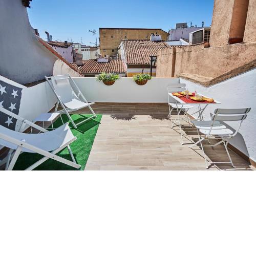 Ático duplex con terraza en puro centro, 2 a 8 pax