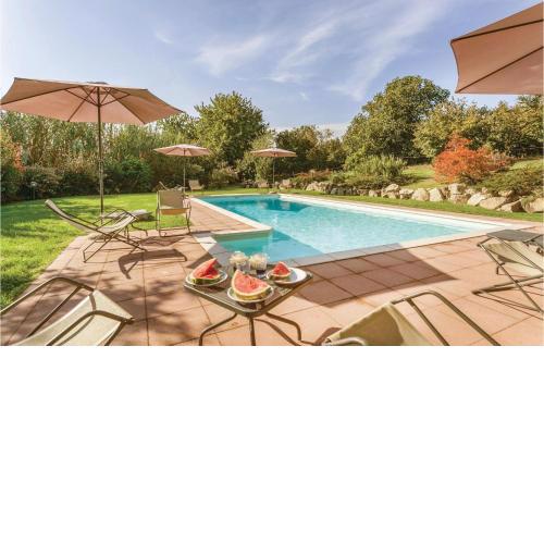 Awesome apartment in Capranica VT with 1 Bedrooms, WiFi and Outdoor swimming pool