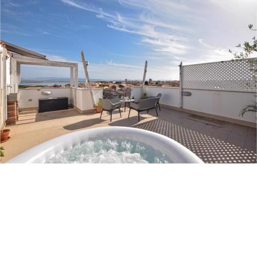 Awesome apartment in SantAntioco with Jacuzzi, 2 Bedrooms and WiFi