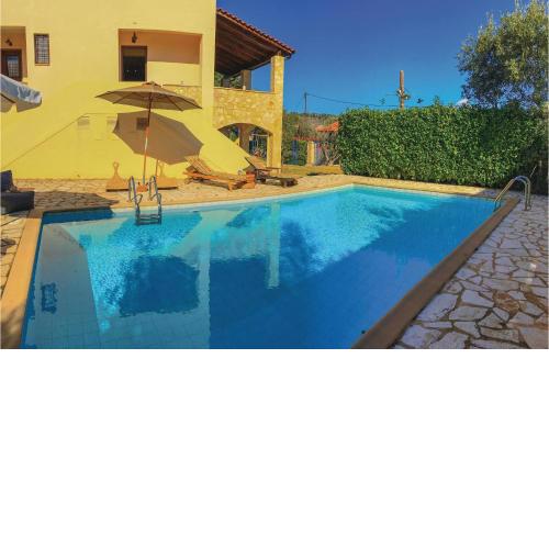 Awesome home in Aigio with 3 Bedrooms, WiFi and Outdoor swimming pool